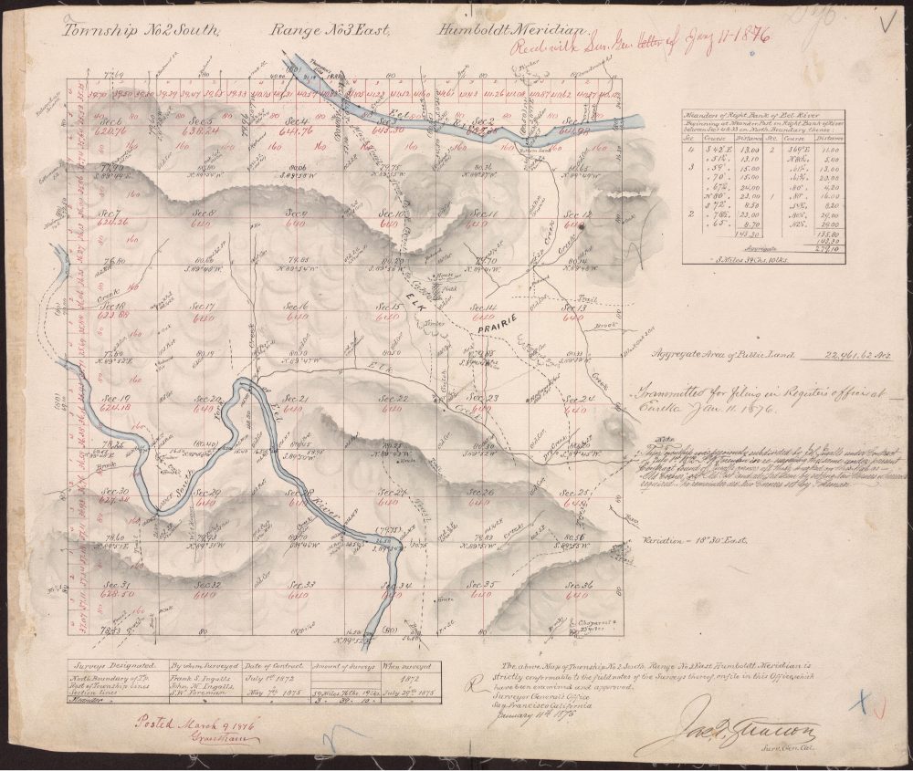 1876 historical township plat